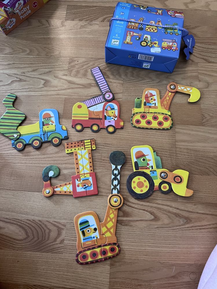 Puzzle DJECO RUCHOME plac budowy pojazdy