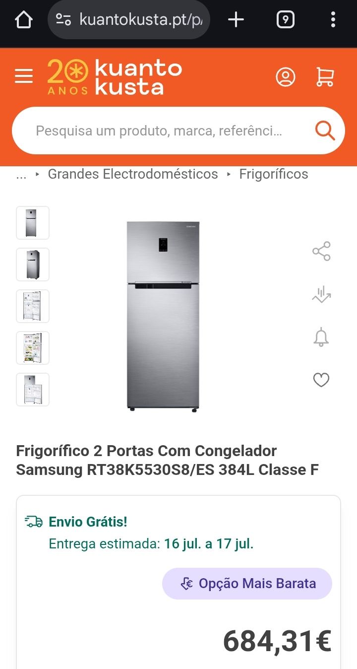 Frigorífico Samsung oportunidade