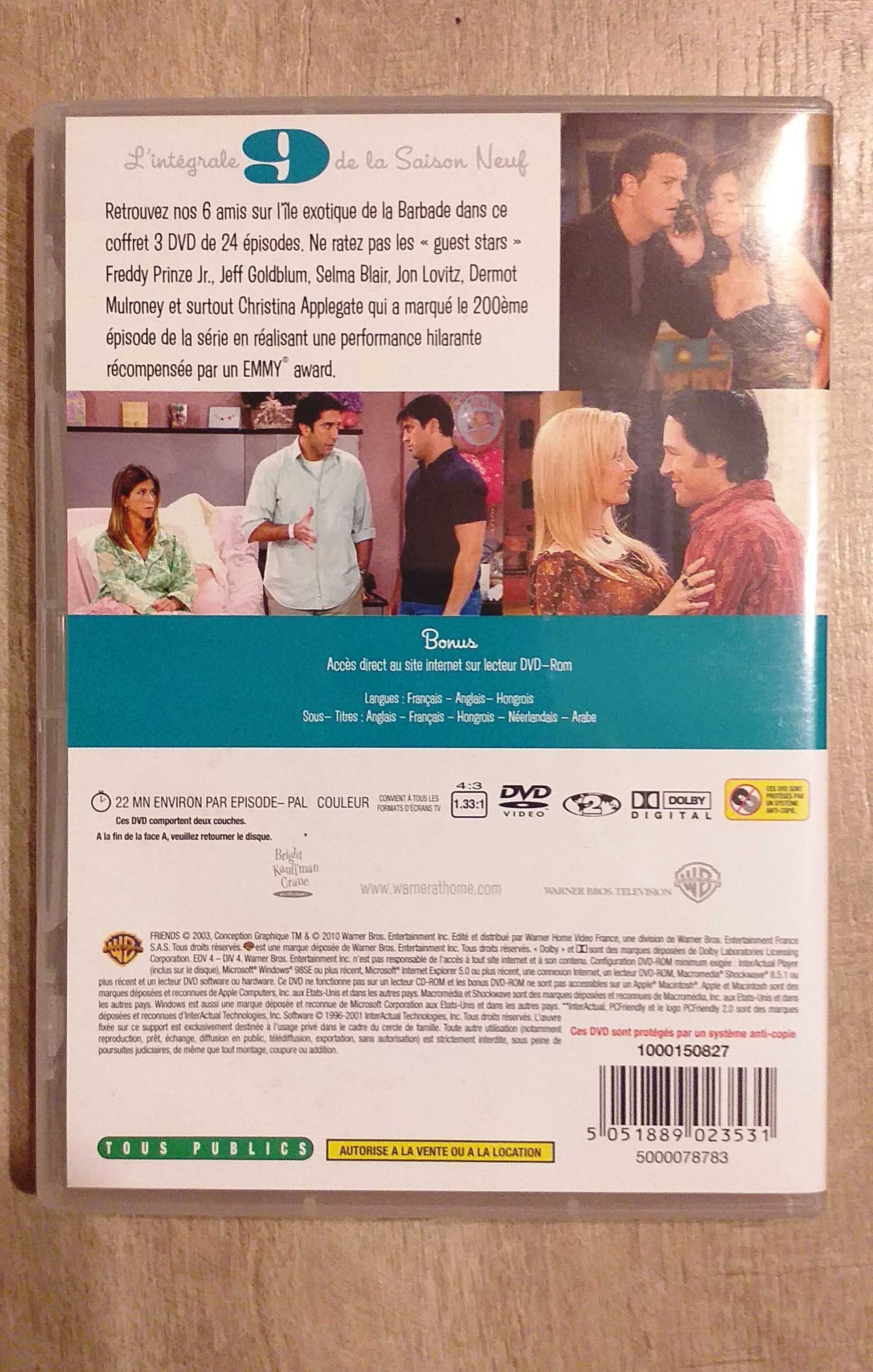 Przyjaciele (Friends) serial na DVD- sezon 9