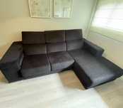 Sofá Preto chaise LONGUE