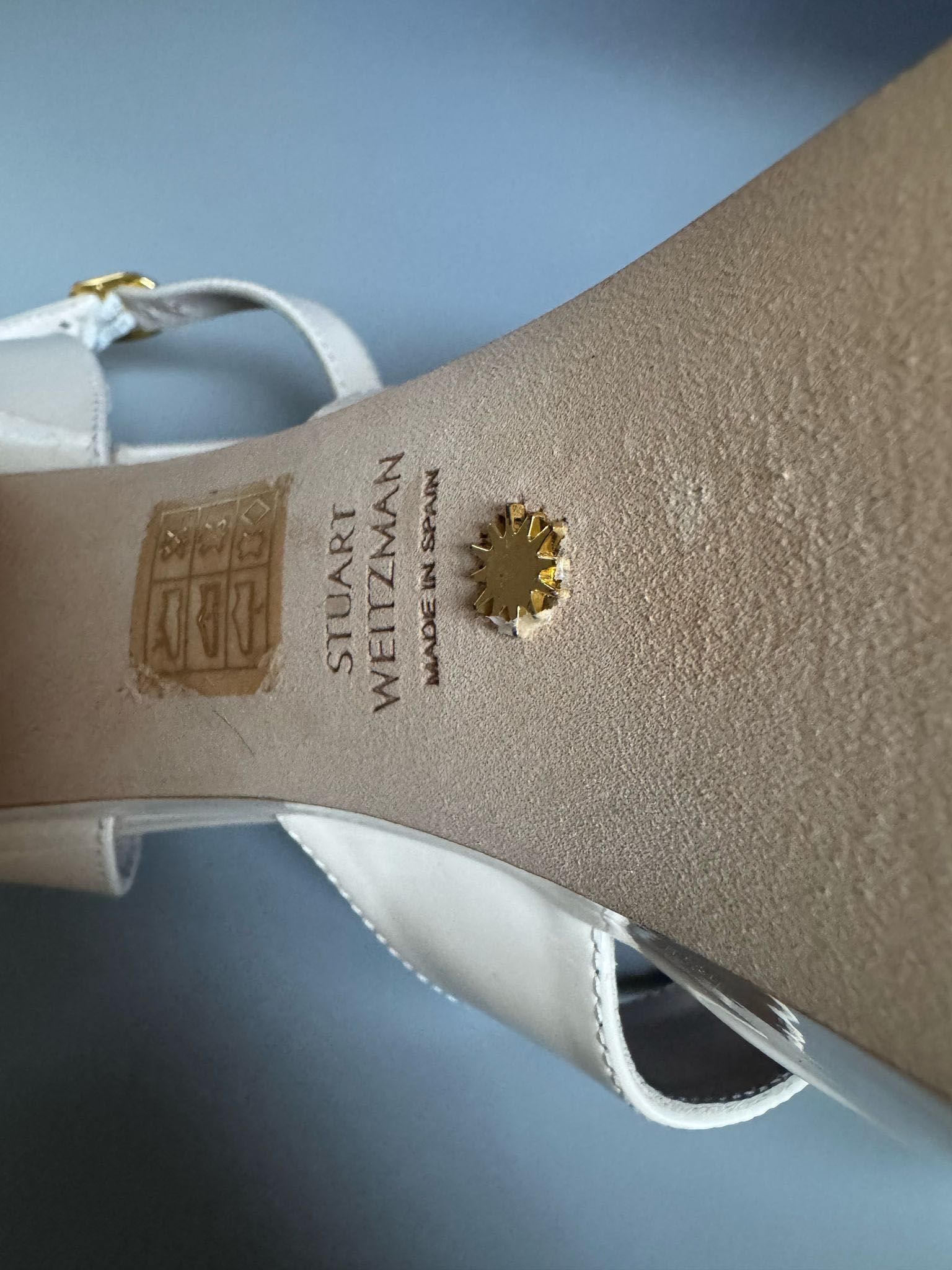 Nowe obcasy STUART WEITZMAN białe 37