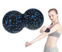 Duoball roller wałek do masażu Aqua-Sport Powerstrech Epp Black-Blue