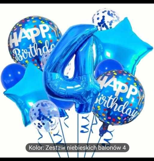Zestaw Balonow  na 4  lata