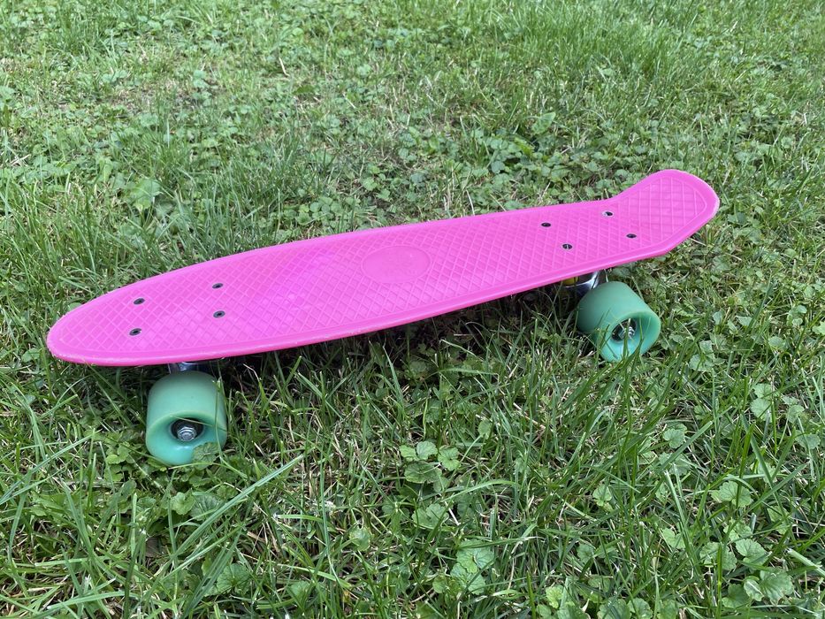 Różowa deskorolka fiszka