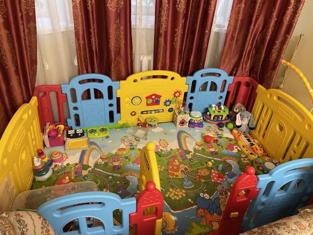 Dwinguler детский манеж castle + коврик