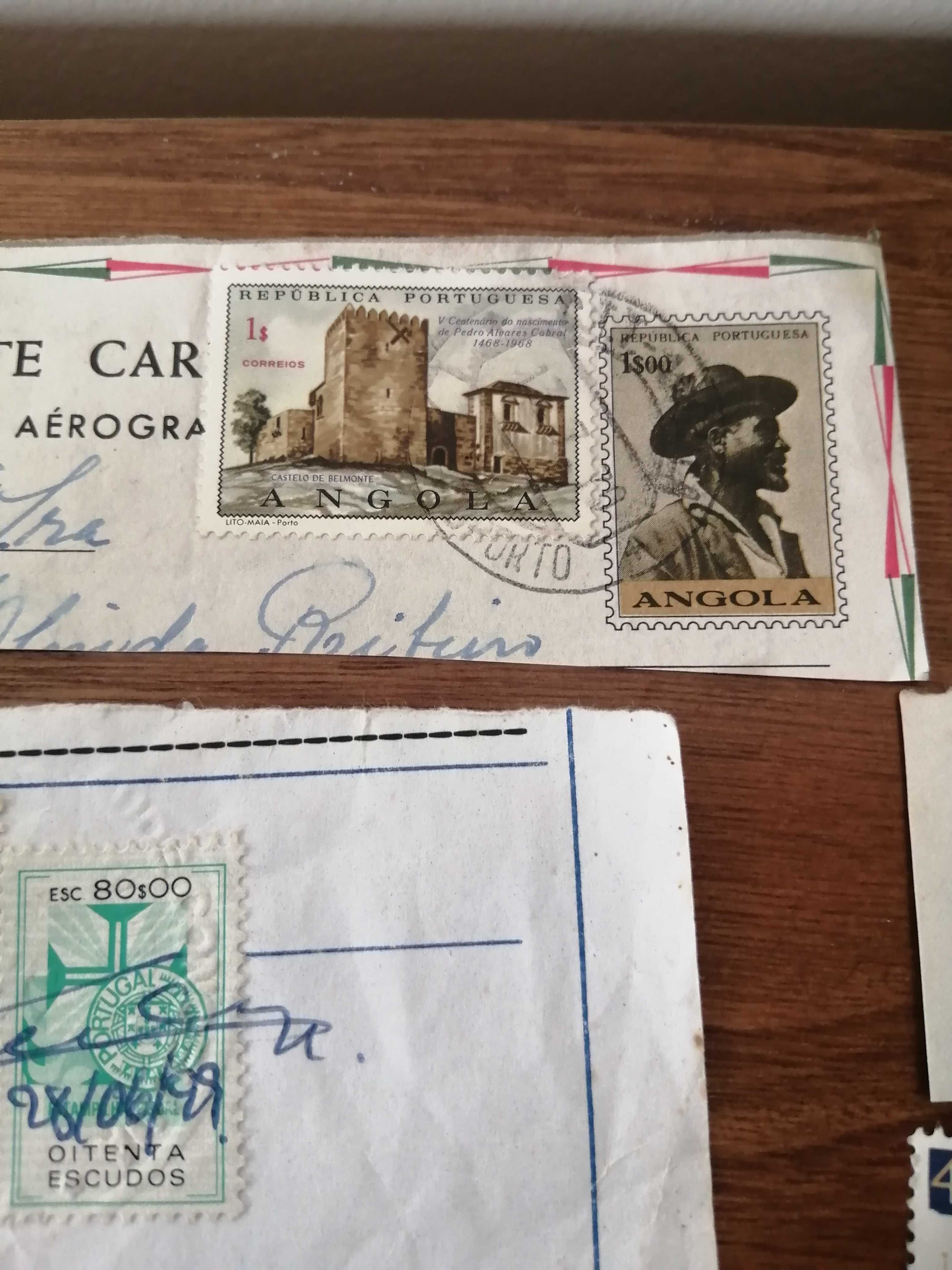 Selos antigos portugueses e estrangeiros