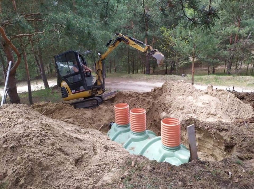 Koparka minikoparka wywrotka pracę ziemne