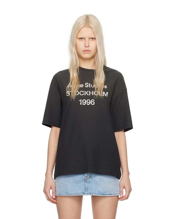 Футболка Acne Studios Exford 1996 T-Shirt Faded Black