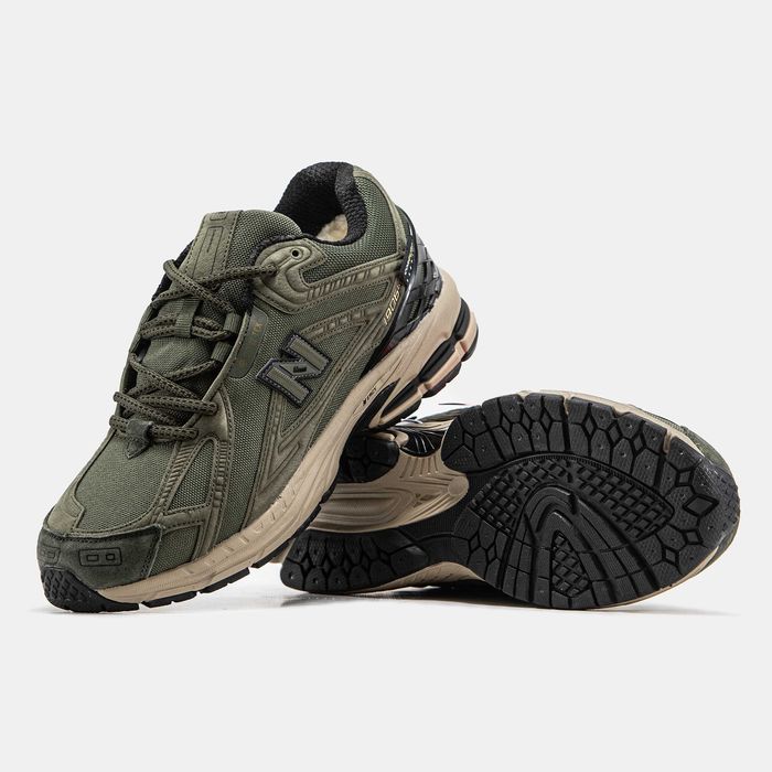 Мужские зимние кроссовки с мехом New Balance 1906R "Olive' 41-46