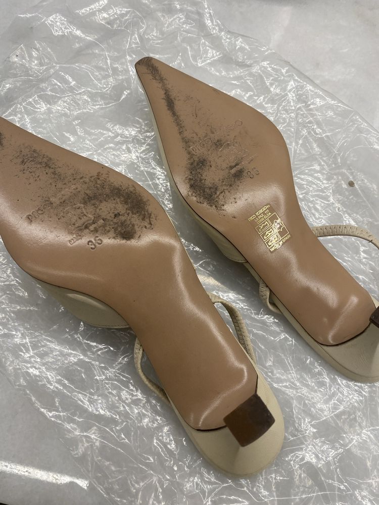 Sandalias bege Paco Herrero T.36