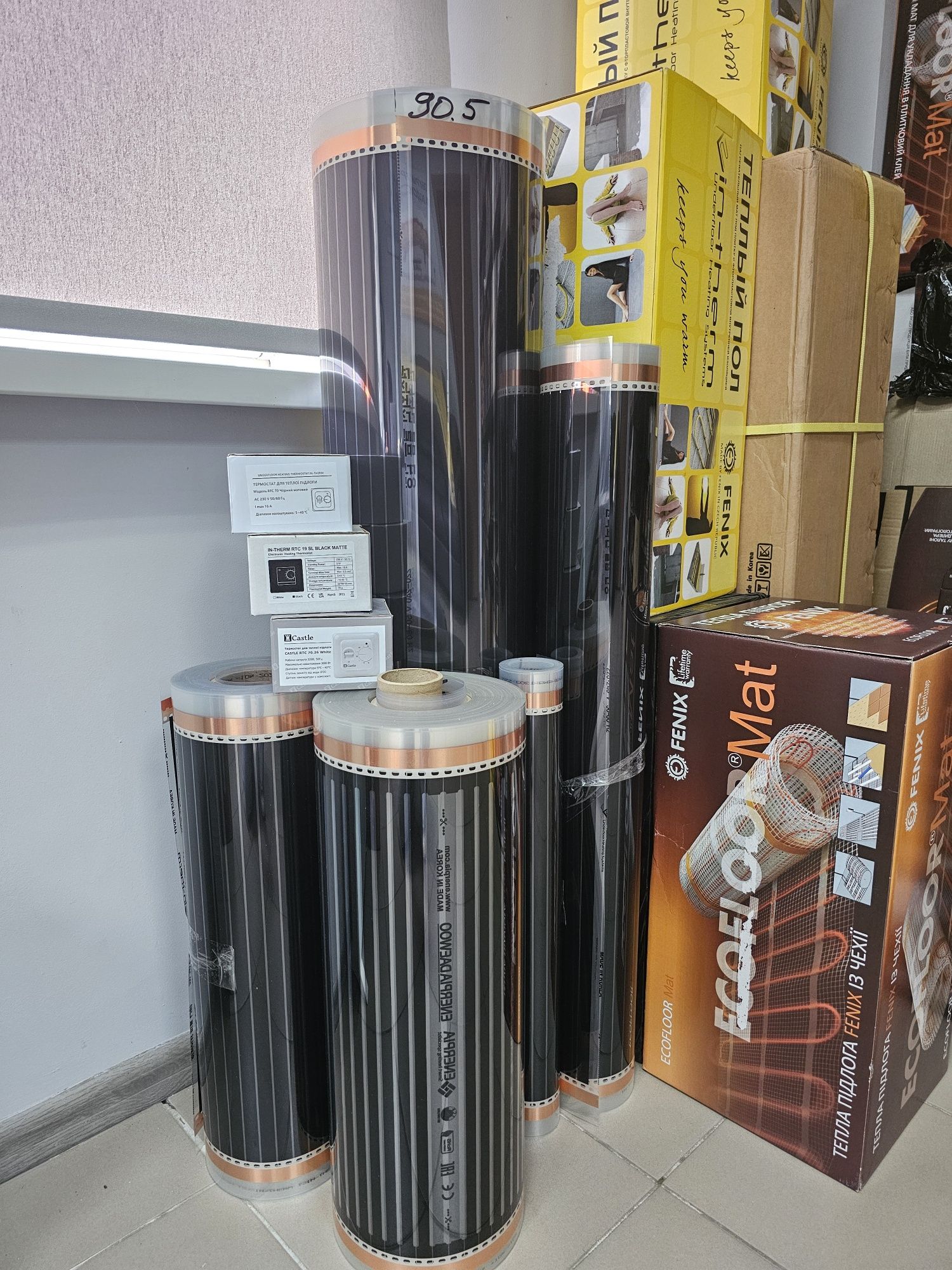 Тепла підлога під плитку Fenix, In-Therm. Власний склад
