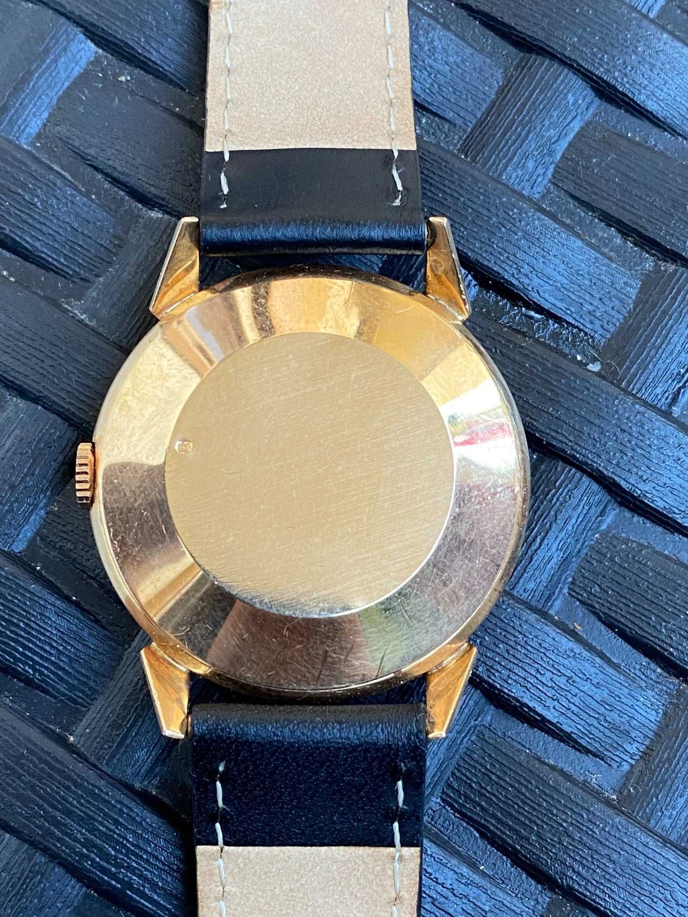 Złoty zegarek omega automat 18k