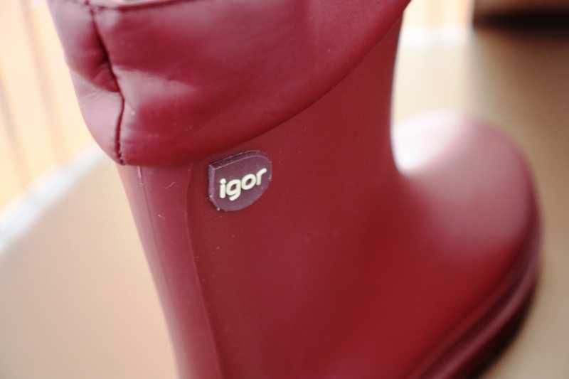 Galochas bordeaux de borracha da marca IGOR T.28