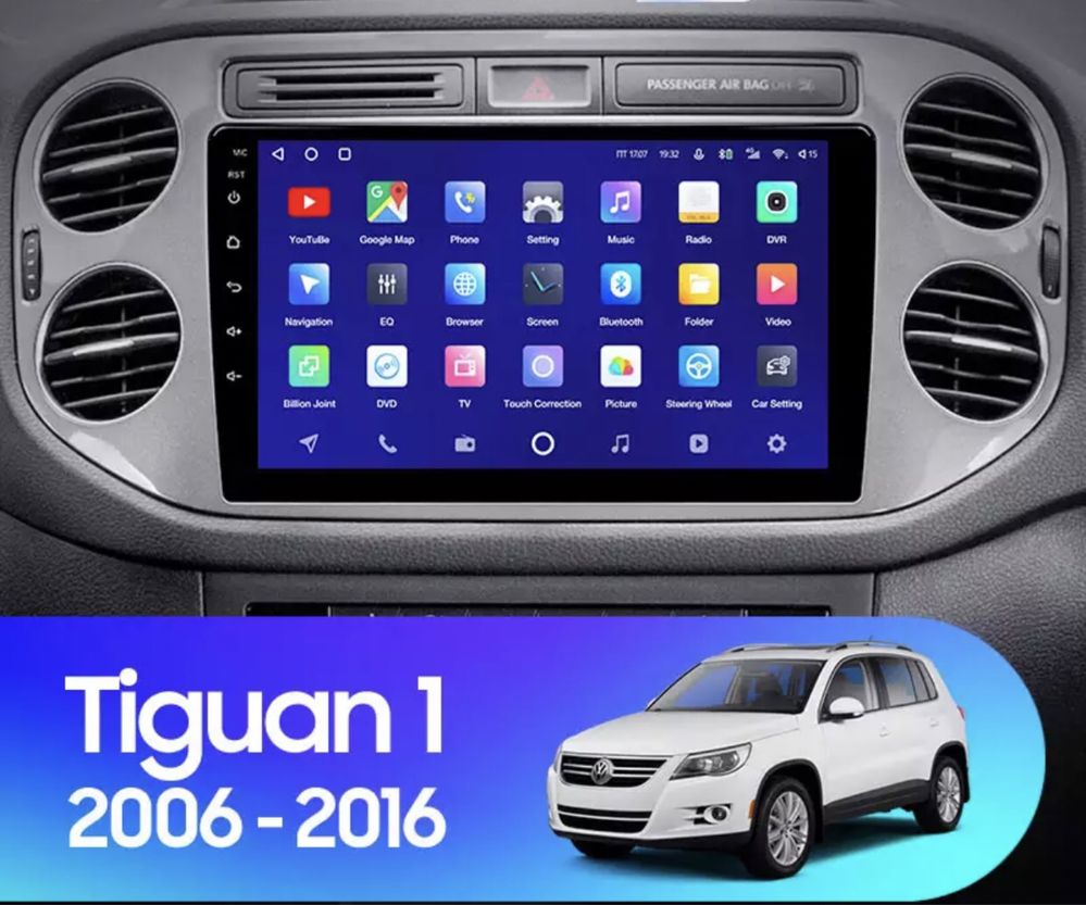 Штатная магнитола VW Tiguan 1(2006-2016) 1/16GB ANDROID 10