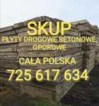 SKUP Płyty drogowe betonowe mury oporowe tetki elki CAŁA POLSKA