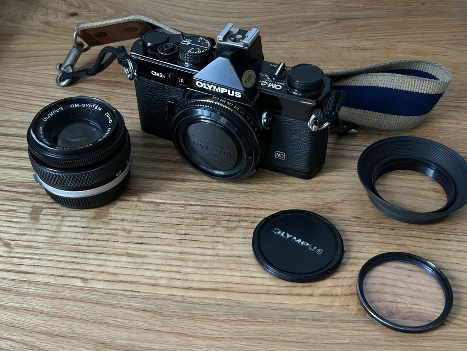 Aparat analogowy Olympus OM2n zuiko 50mm f1.8