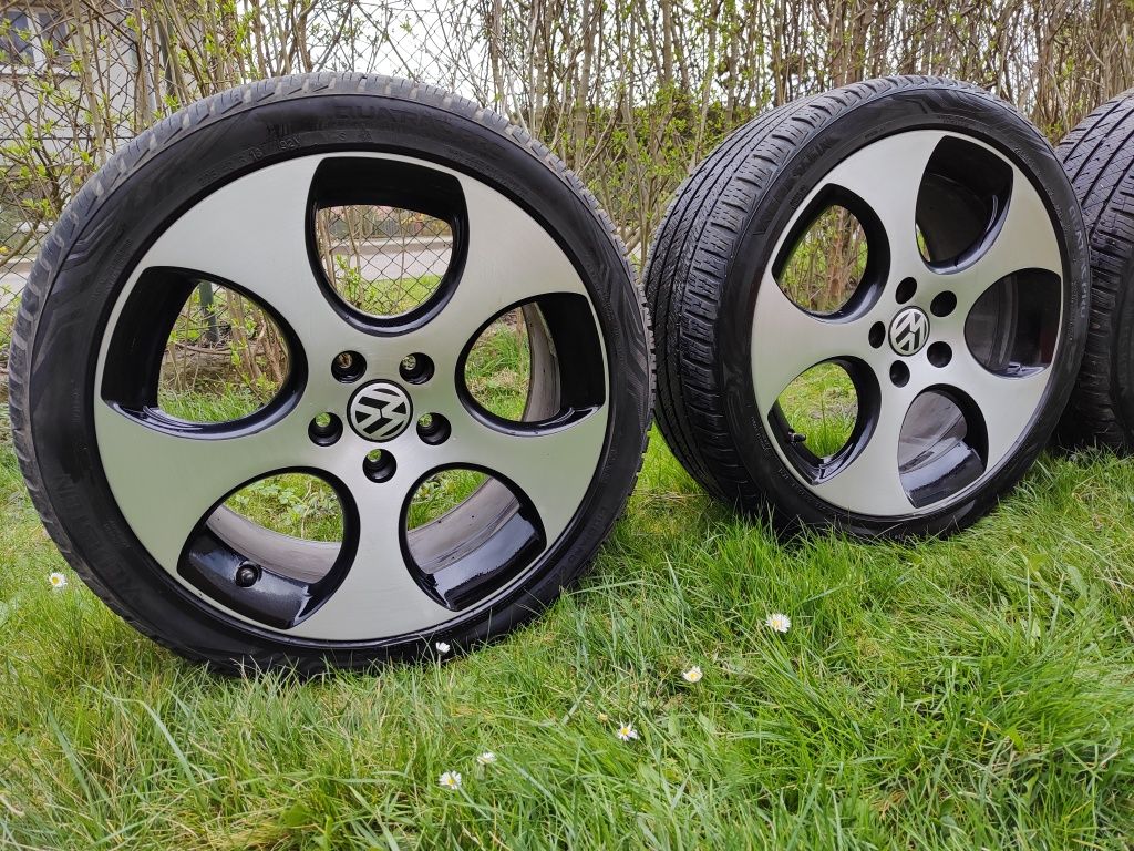 Koła Volkswagen GTI 5x112 R18 BBS Germany z oponami 225/40R18 Verdeste