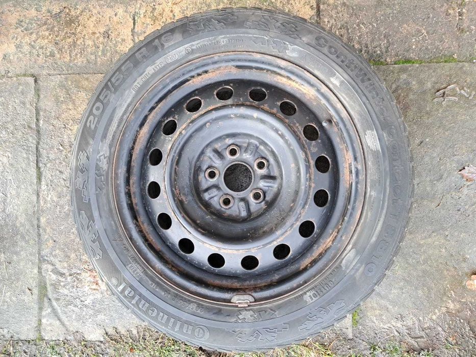 Felgi stalowe R16 + opony zimowe Continental 205/55 R16