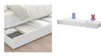 Gavetão de arrumos para cama individual Hemnes do IKEA