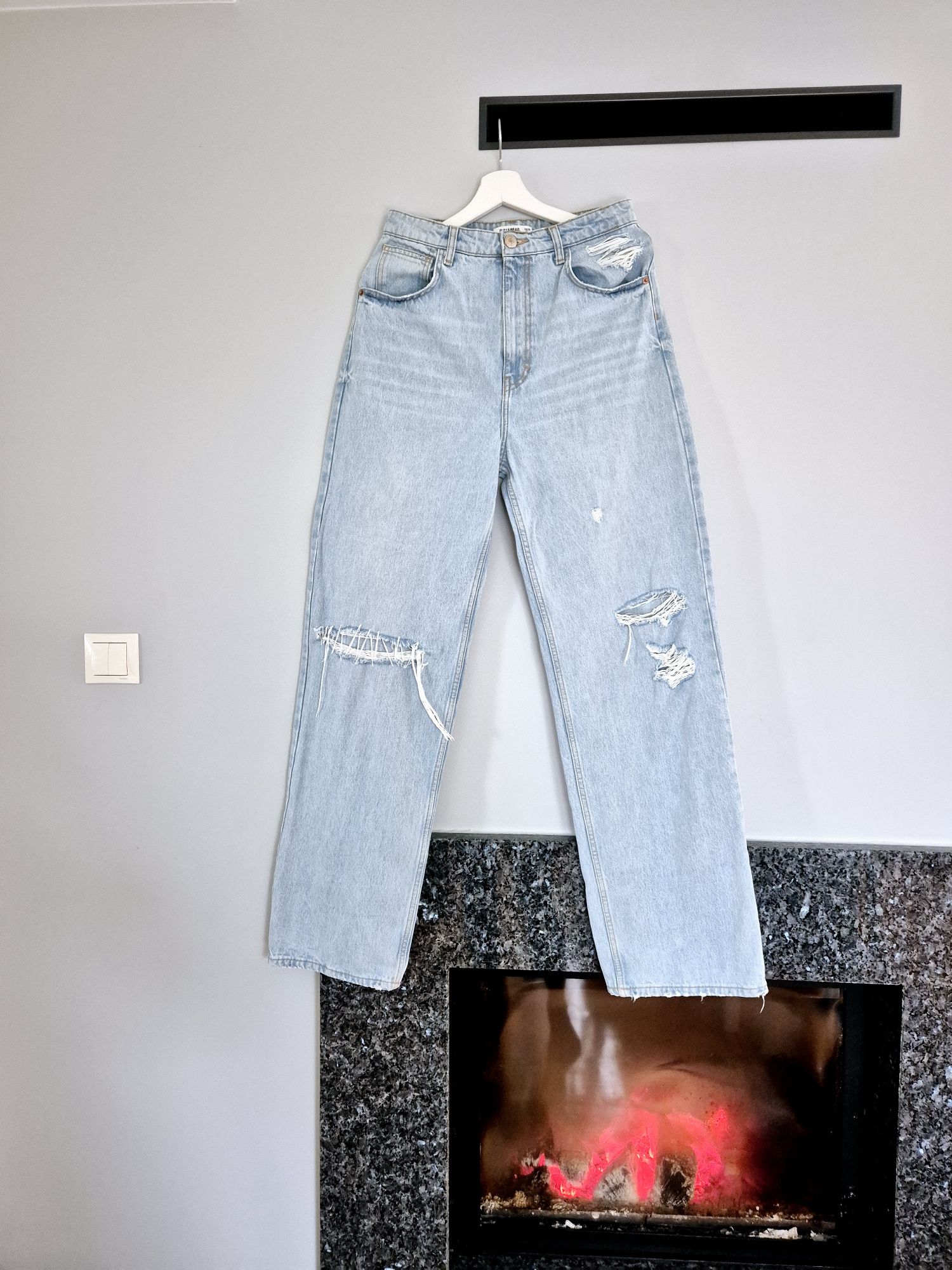 Jeansy 38 M PULL&BEAR spodnie jeansowe dżinsy dżinsowe straight leg