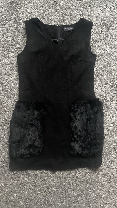 Сукня / сарафан Louis Vuitton тепле з натуральним хутром