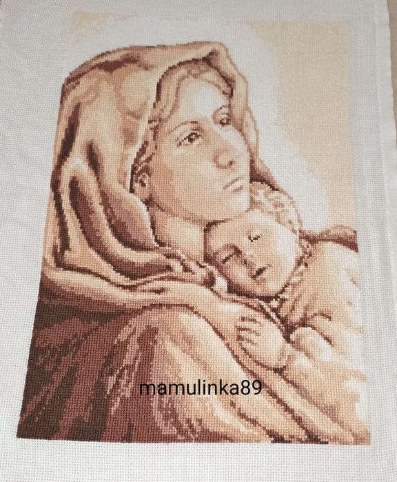 Matka Boska Cygańska haft krzyżykowy