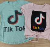 Koszulki T-shirty dla dziewczynki Tik Tok 2 szt. 122/128
