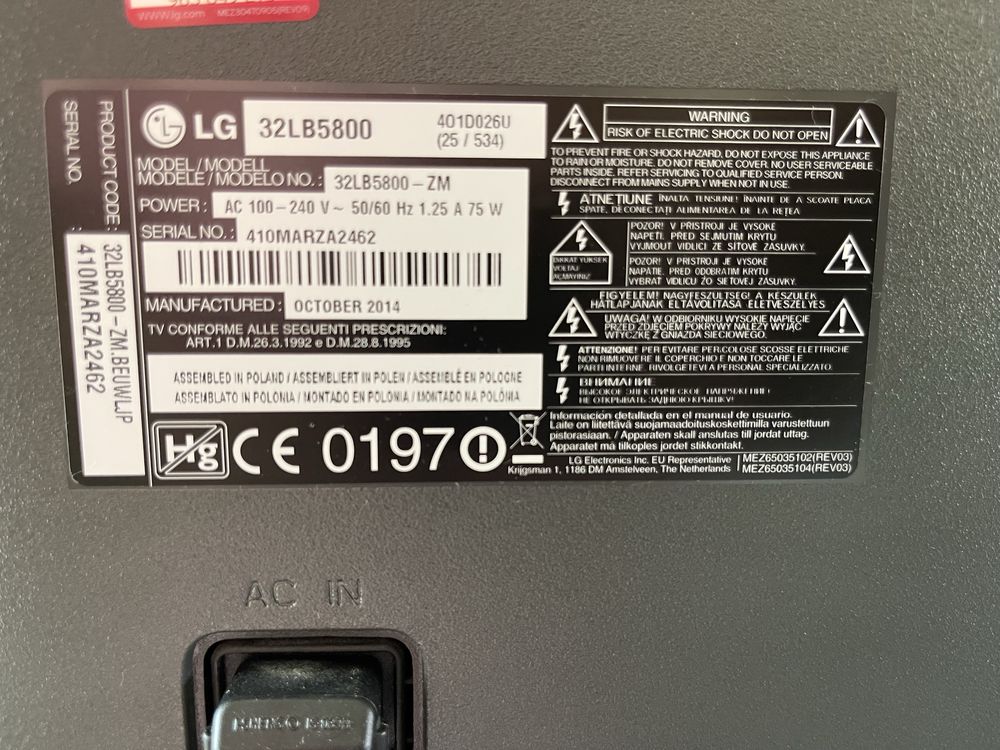 Televisão LG 32 Polegadas SmartTv