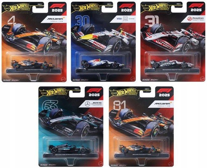 Hot Wheels Premium F1 2025 Set 5/5 Nowy !!!