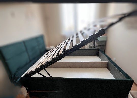 Łóżko tapicerowane 160/200 małżeńskie skrzynia na posciel sypialnia