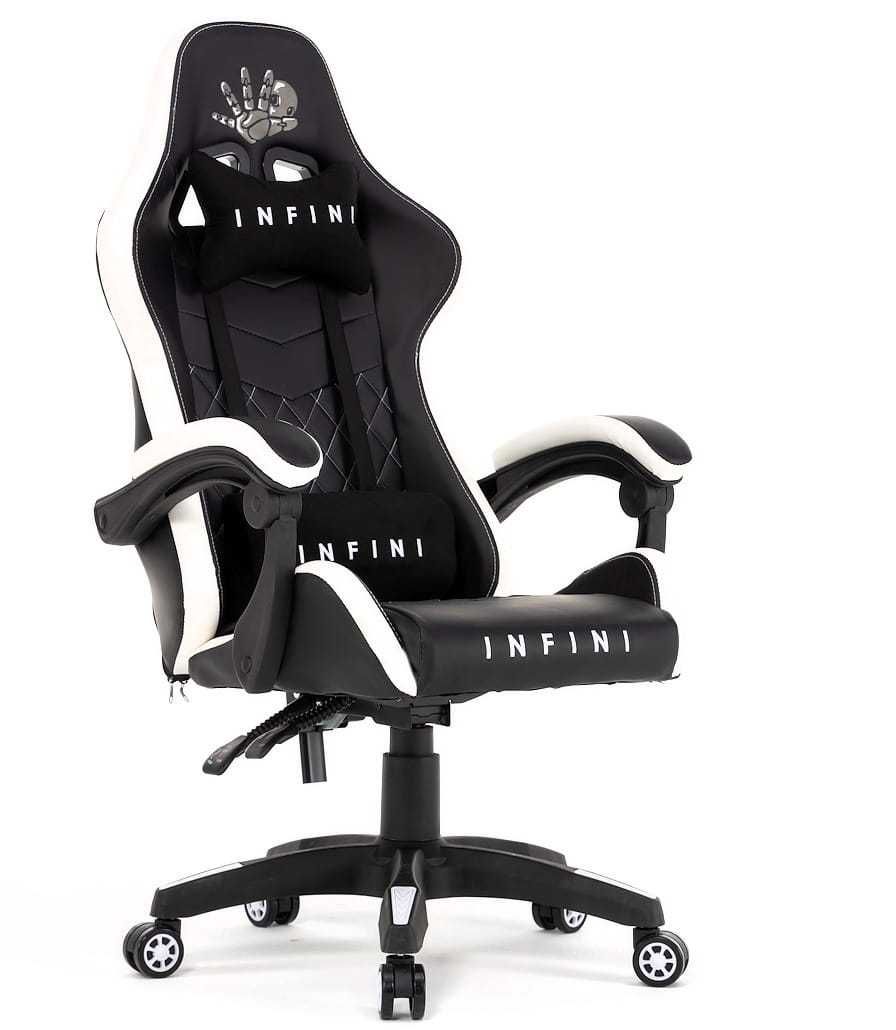 Fotel dla gracza do biurka Infini Five White