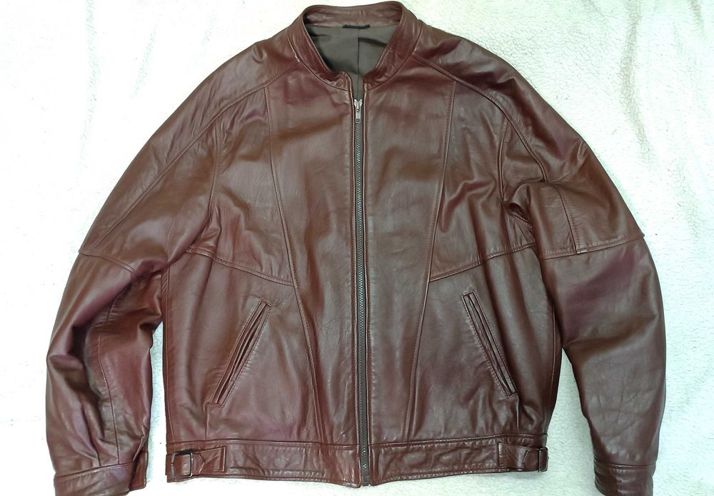 Кожаная куртка Windsor Англия натуральная кожа новая 52-54 размер