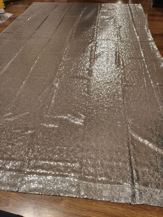 Zasłona materiał cekiny