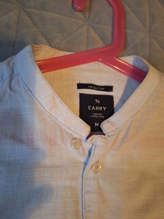 Koszula Carry chłopiec rozmiar M błękitna stójka