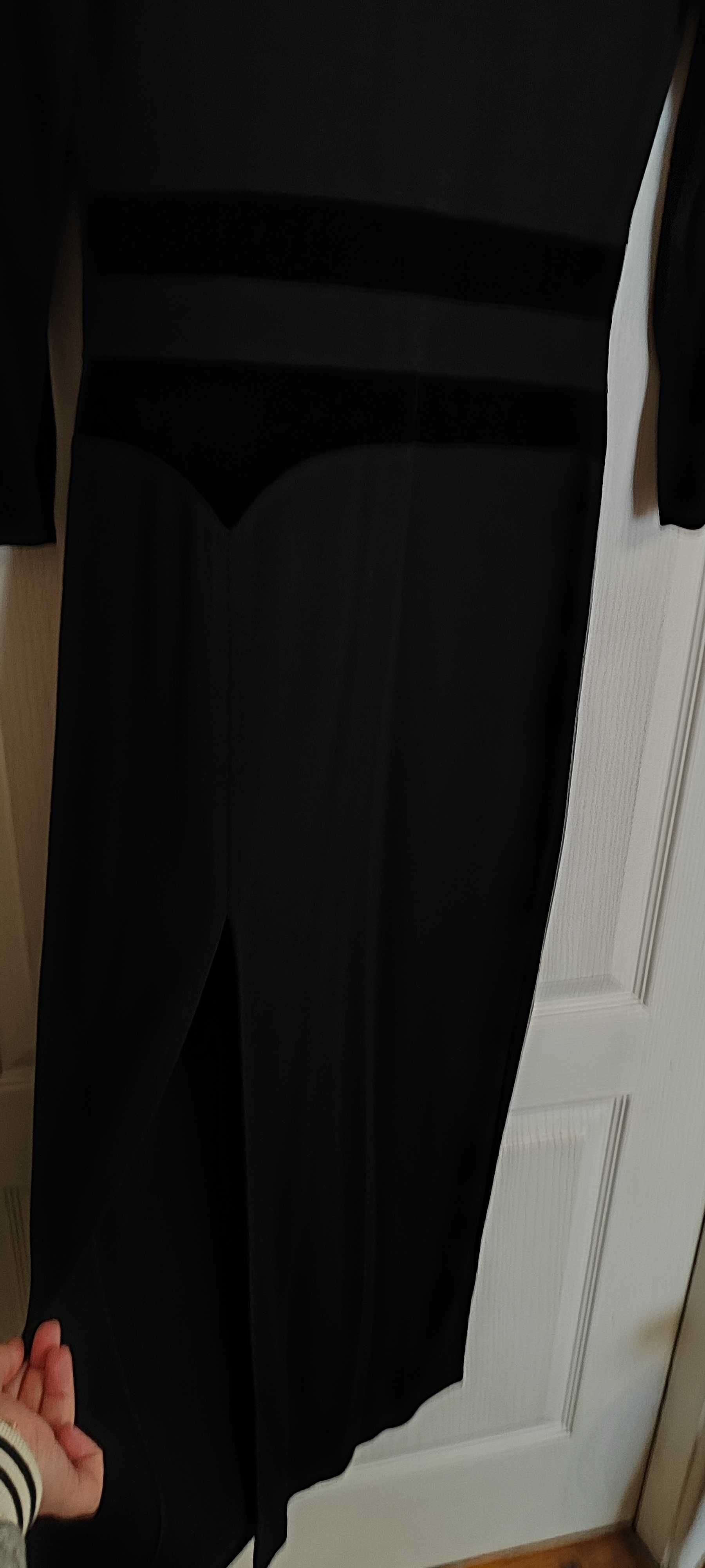 Сукня чорна строга довга з розрізом 42 розмір