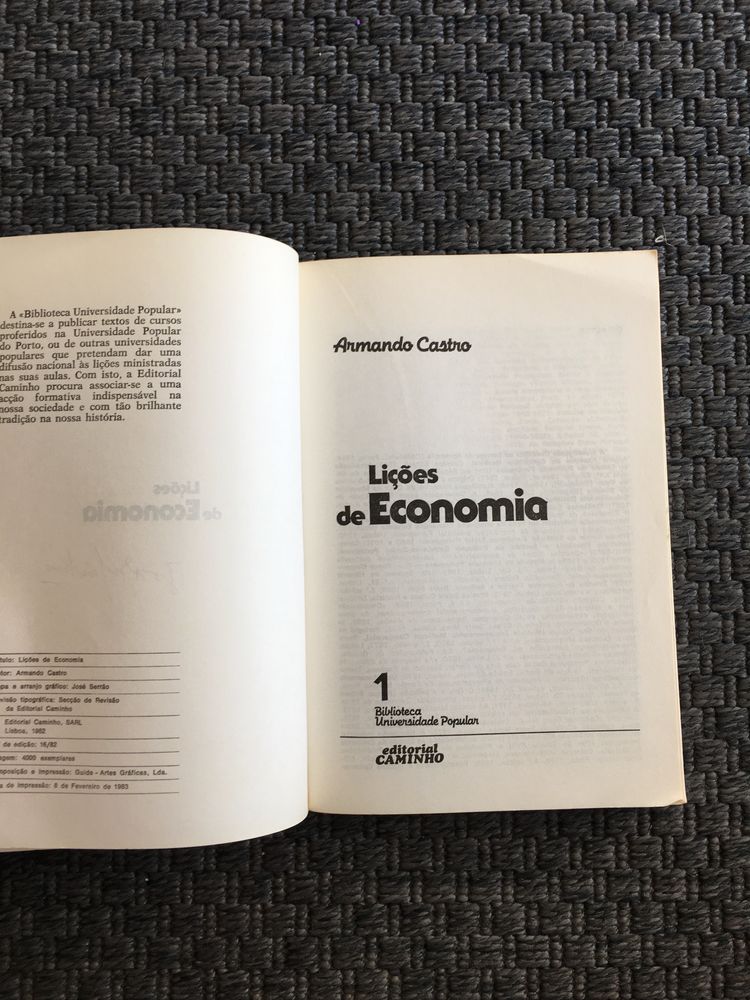 Lições de Economia - Armando Castro