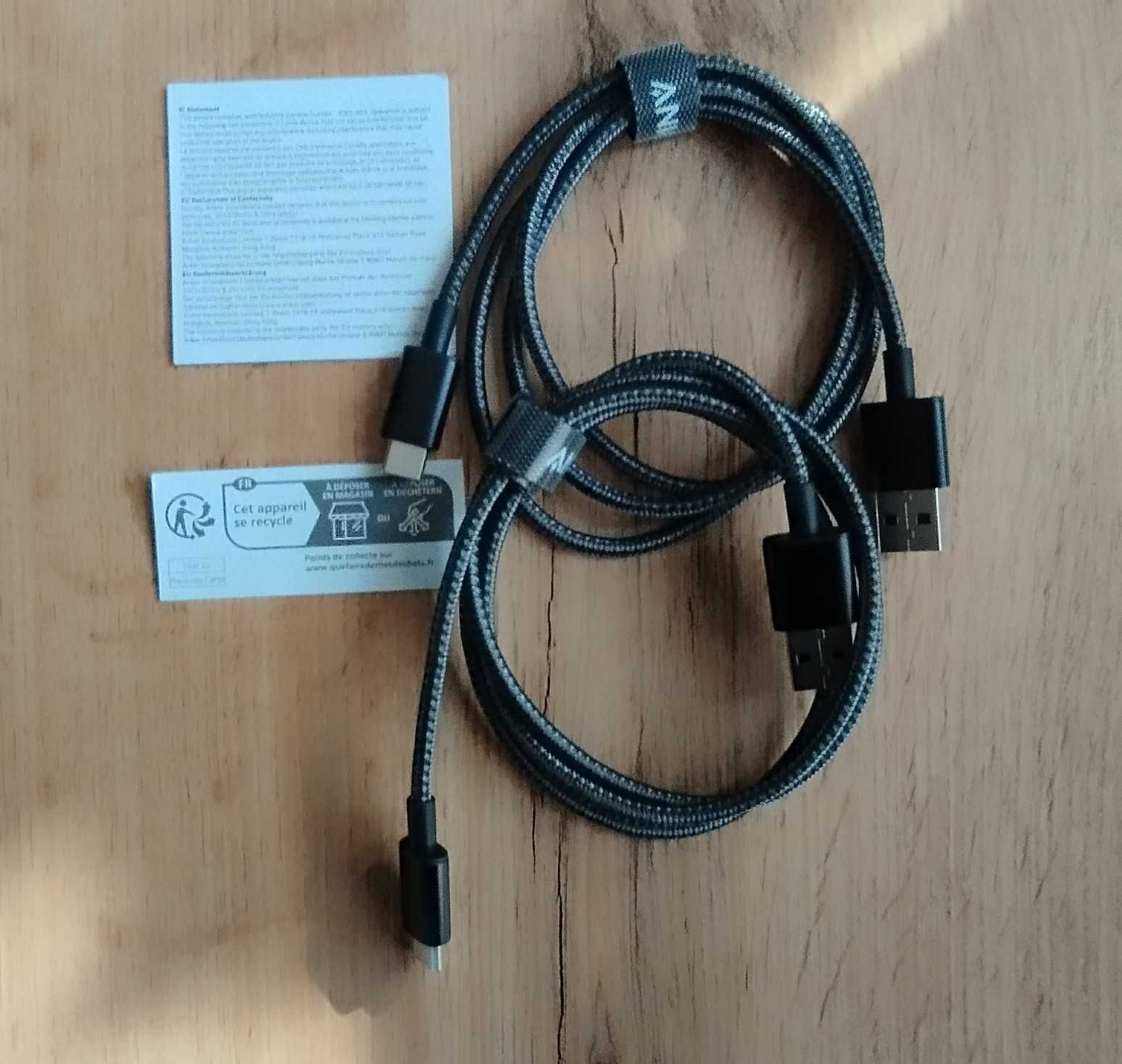 Kable Anker USB-A -  USB-C   2-Pack 0,9m