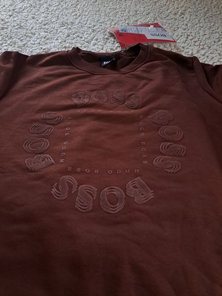 Bluza męska brązowa 2xl nowa bawełna prezent 3nitkowa