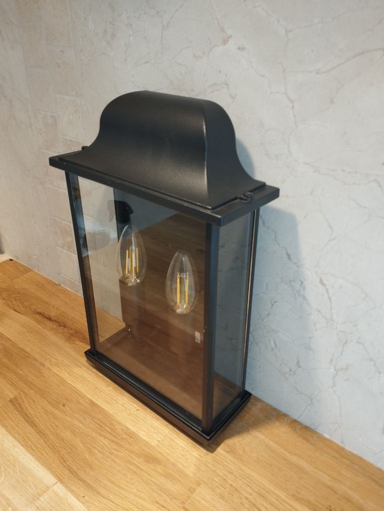 HOLLY czarna lampa mocnego  aluminium