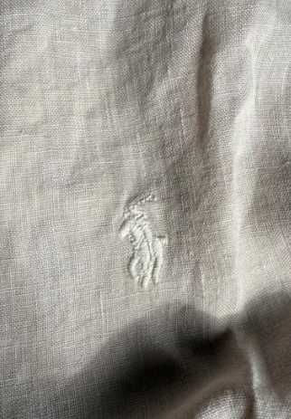 camisa linho bege