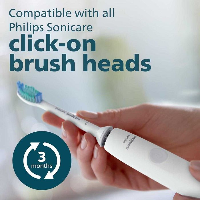 Електрична звукова зубна щітка Philips Sonicare 1100 HX3641/02 Білий