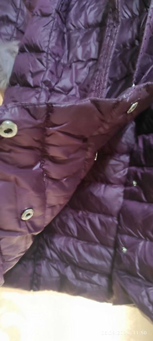 Пальто пуховик з справжнього пуху