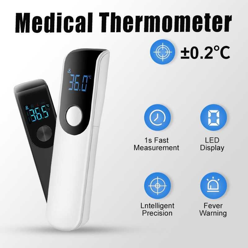 Termometr na gorączkę na podczerwień Cyfrowy wyświetlacz LCD