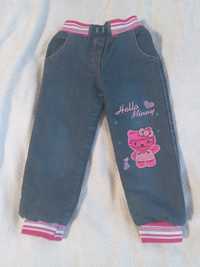 Продам детские джинсы зимние для девочки 3 года