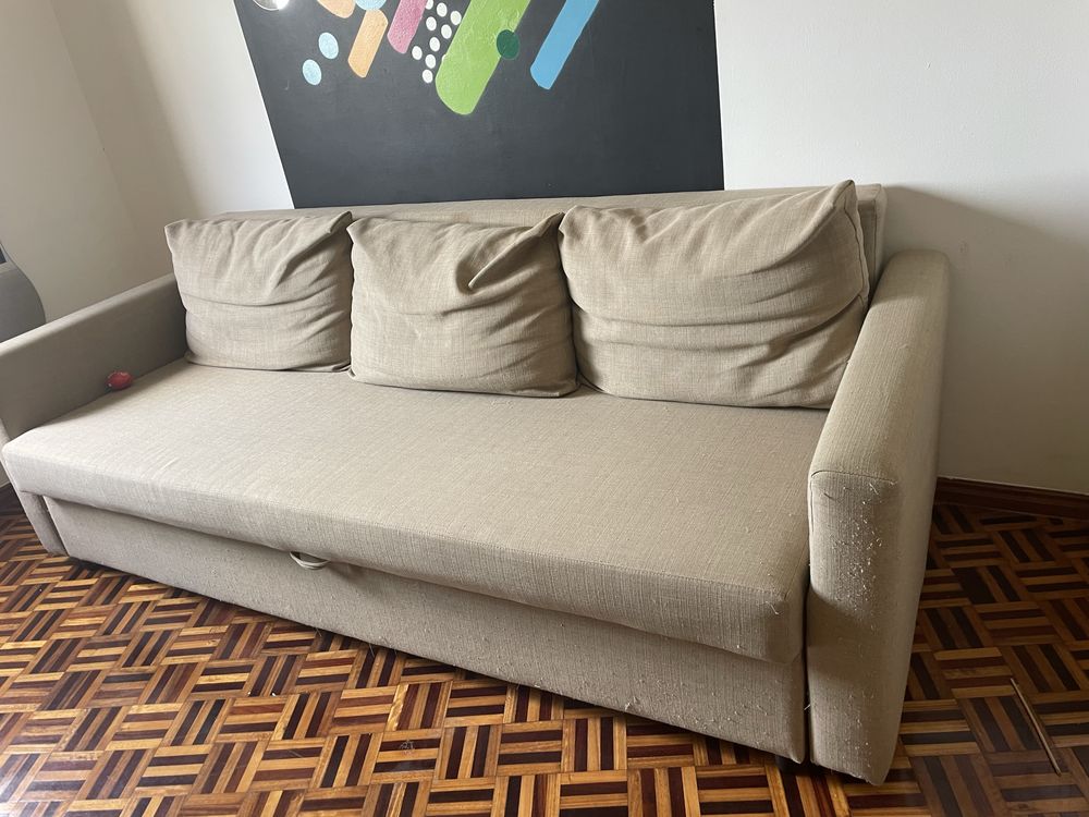 Sofa cama Ikea bege