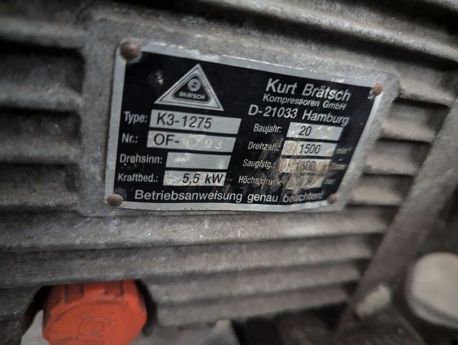 Kurt Brätsch K3-1275 Пневмокомпресор