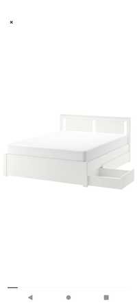 Łóżko z pojemnikami Ikea