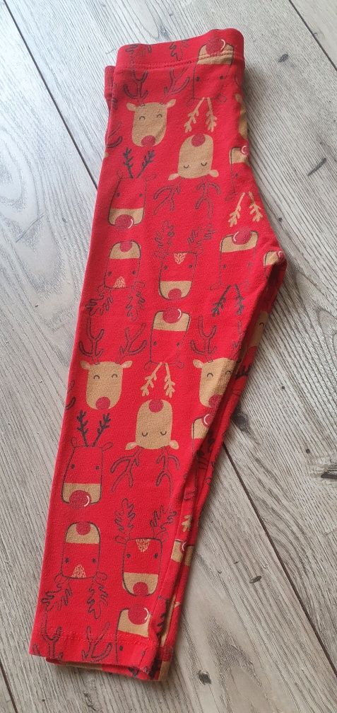 Zestaw 2 pary legginsy z motywem christmas