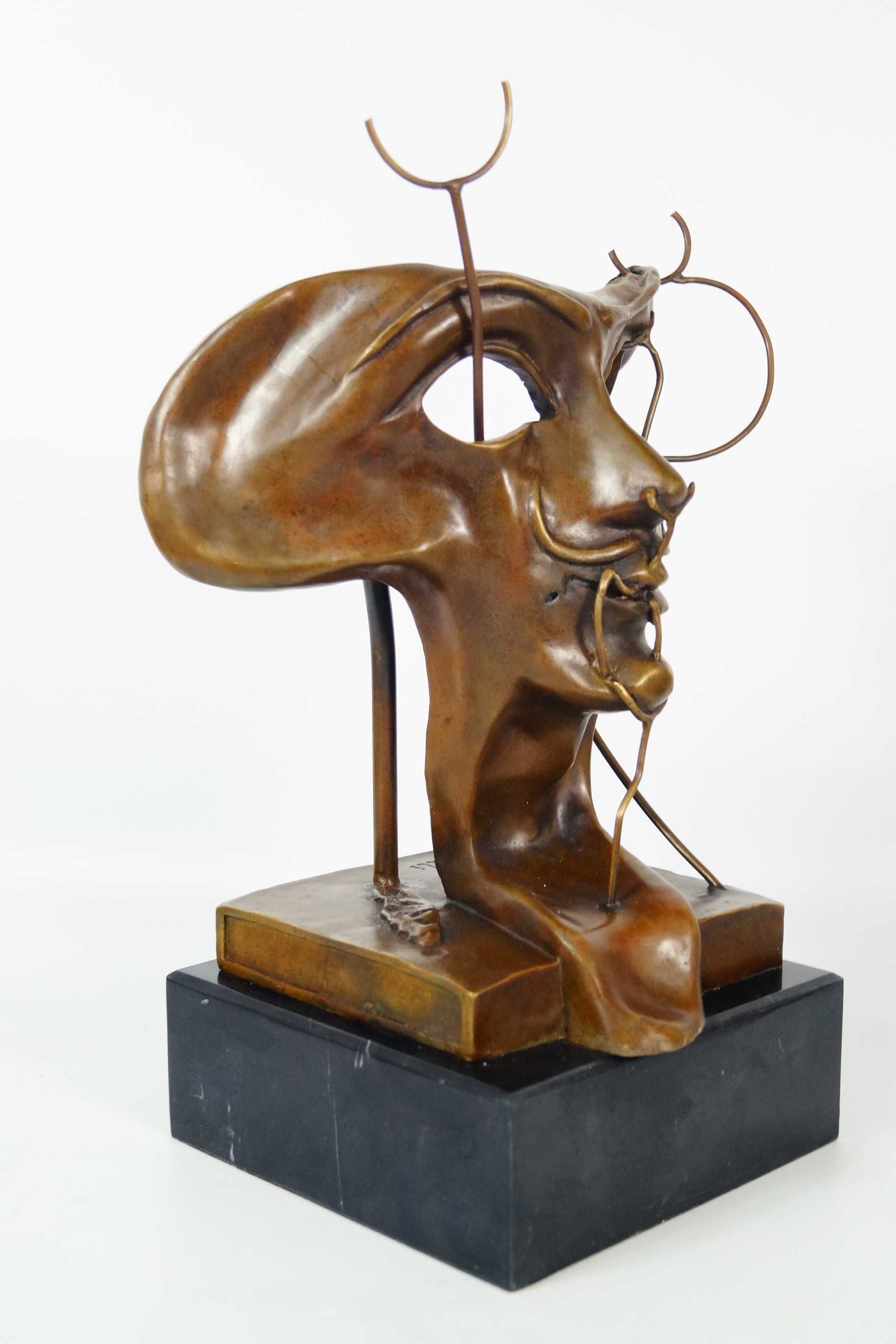 Figura z brązu rzeźba twarz abstrakcja SALVADOR DALI