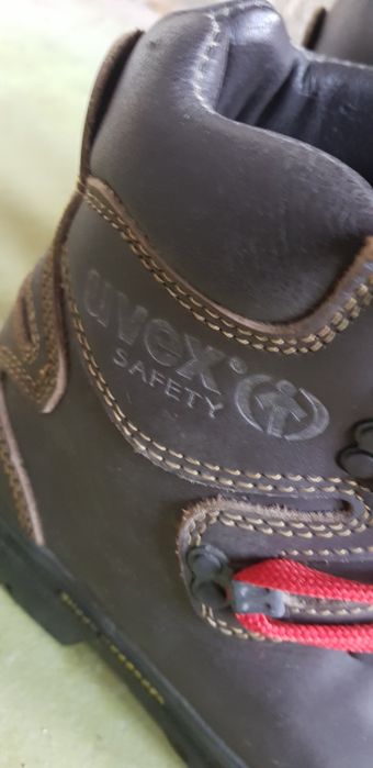 Botas de trabalho em cabedal biqueira de aço brancas aco